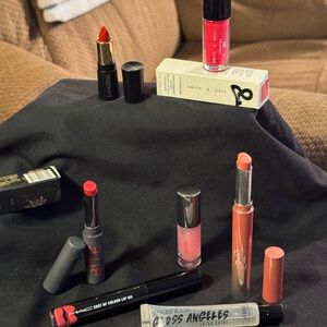 All different brands of gloss and lipstick. $5 each or $25 for all.